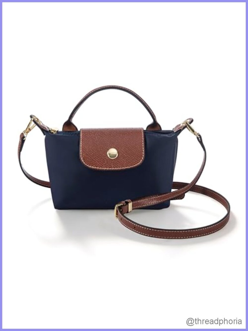 Waterproof Nylon Mini Crossbody Bag Adjustable Strap